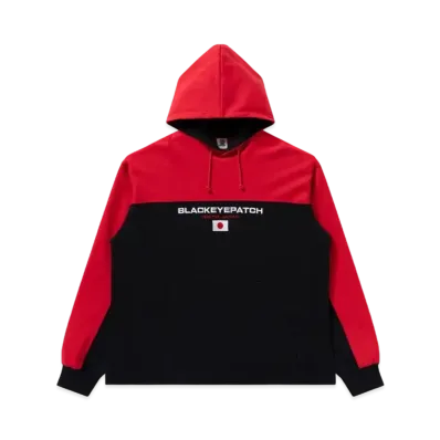 Blackeyepatch 2 Tone Japan Flag Hoodie "Red"