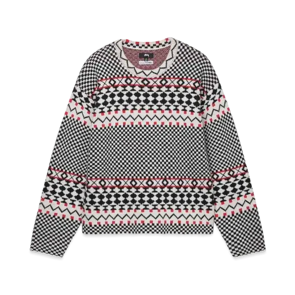 Stussy Jacquard Knit Crew "Black"