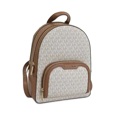 MICHAEL KORS Women's Jaycee MD Zip Pkt Backpack "Vanilla Multi"