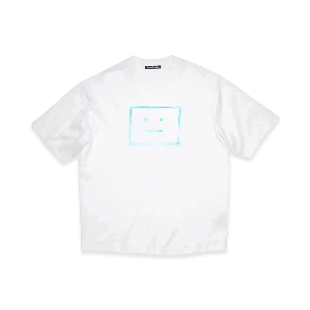 Acne Studios Metallic Face T-Shirt "Optic White"
