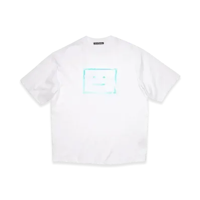 Acne Studios Metallic Face T-Shirt "Optic White"