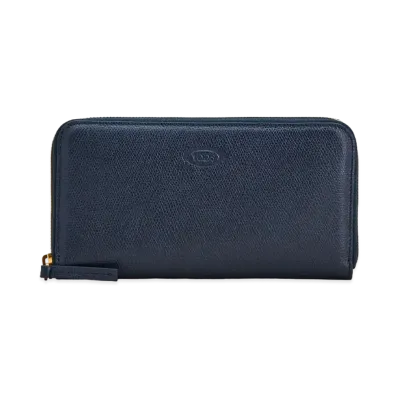 TOD'S Wallet In Leather "Blue/Yellow"