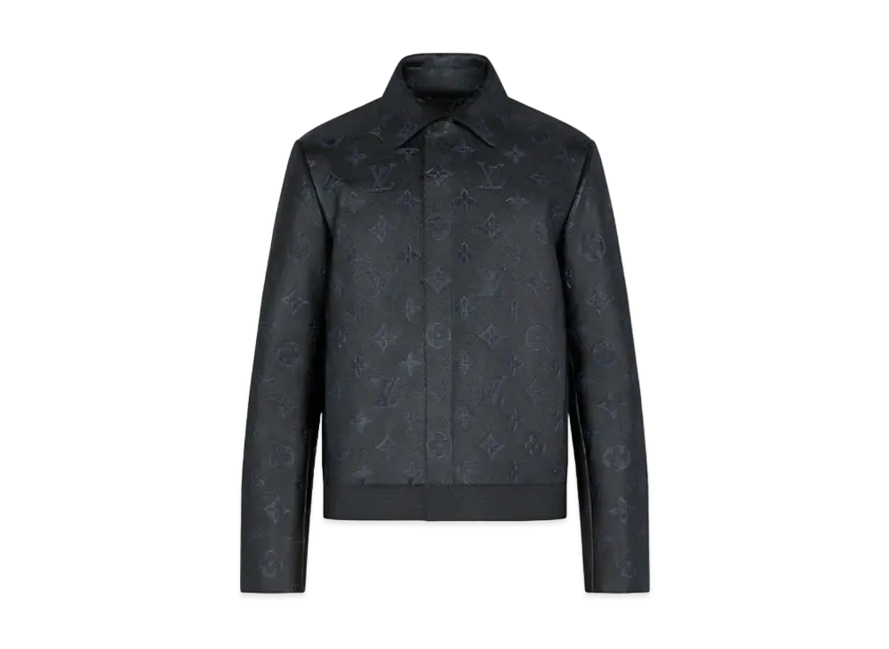 Louis Vuitton Shadow Monogram Embossed Leather Blouson