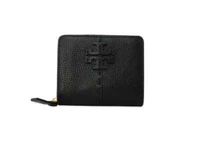 Tory Burch McGraw Bi-Fold Wallet "Black"