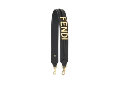 FENDI Strap You Leather Shoulder Strap "Black"