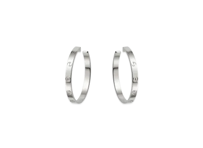 Cartier Love Earrings "White Gold"