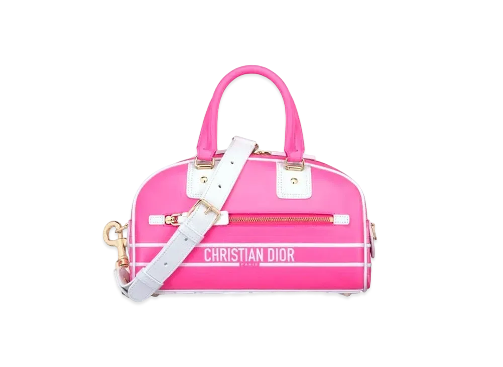 Dior Dior Vibe Small Bowling Bag Smooth Calfskin "Neon Pink"
