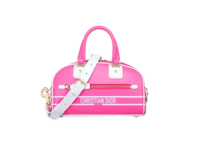 Dior Dior Vibe Small Bowling Bag Smooth Calfskin "Neon Pink"