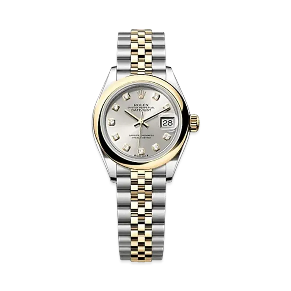 ROLEX Lady-Datejust 28mm Oystersteel & Yellow Gold 279163 "Silver"