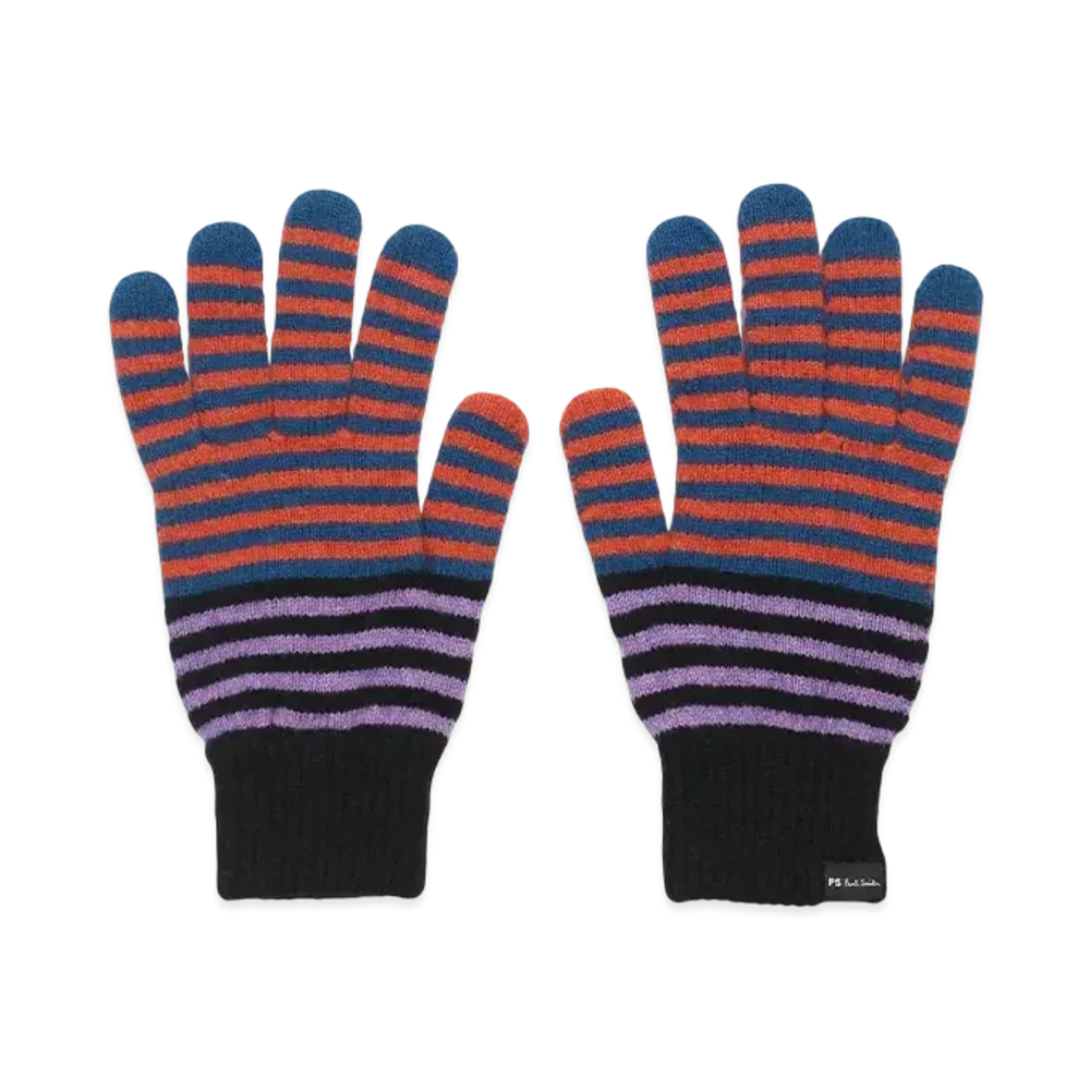 Paul Smith Pop Border Gloves "Black"