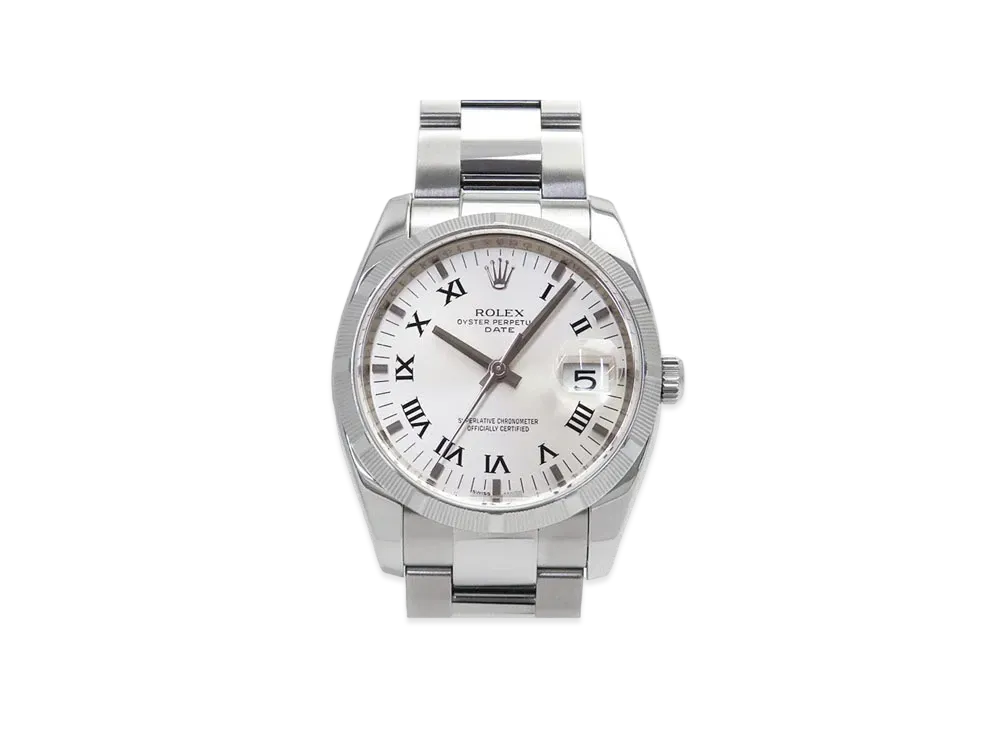 ROLEX Oyster Perpetual Date "Silver Roman/Stainless Steel"