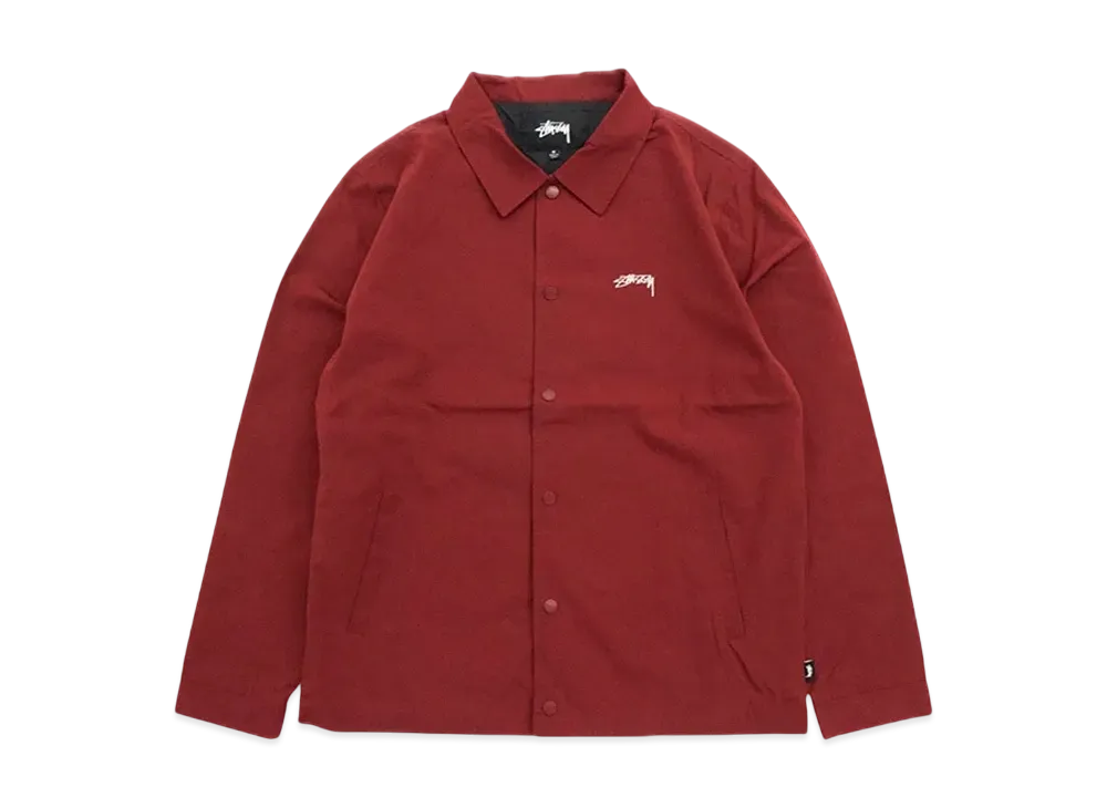 ステューシー クラシック コーチ ジャケット "バーガンディー"