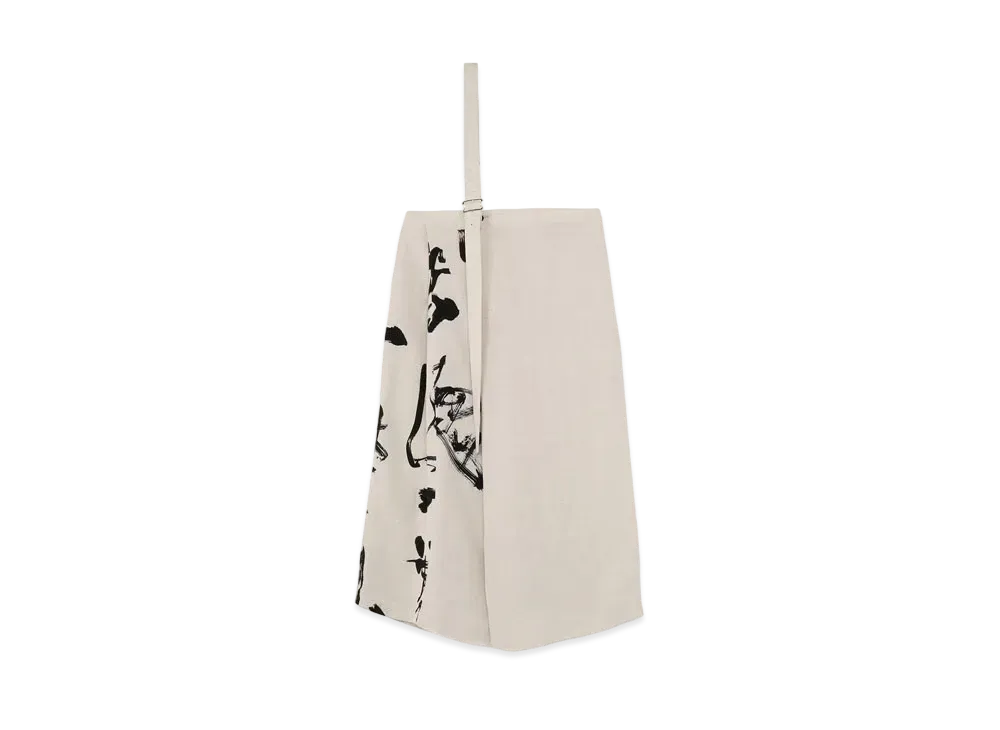 Yohji Yamamoto Y's RY/LI POPLIN CALLIGRAPHY PANTS "Off White"