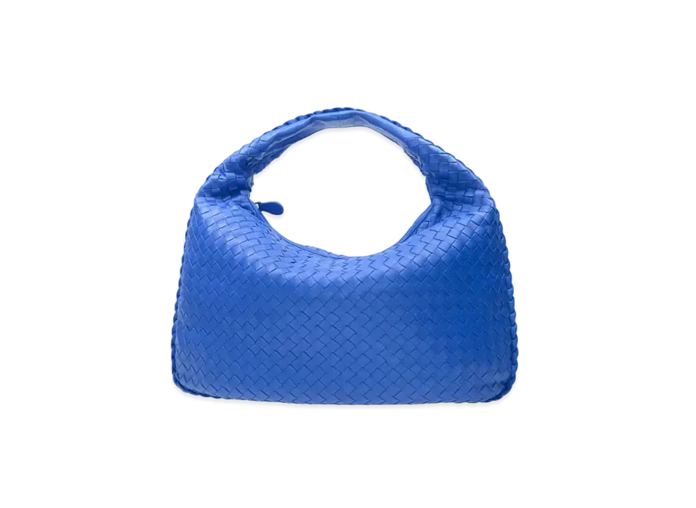 Bottega Veneta Lambskin Hand Bag "Blue"