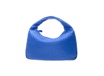 Bottega Veneta Lambskin Hand Bag "Blue"