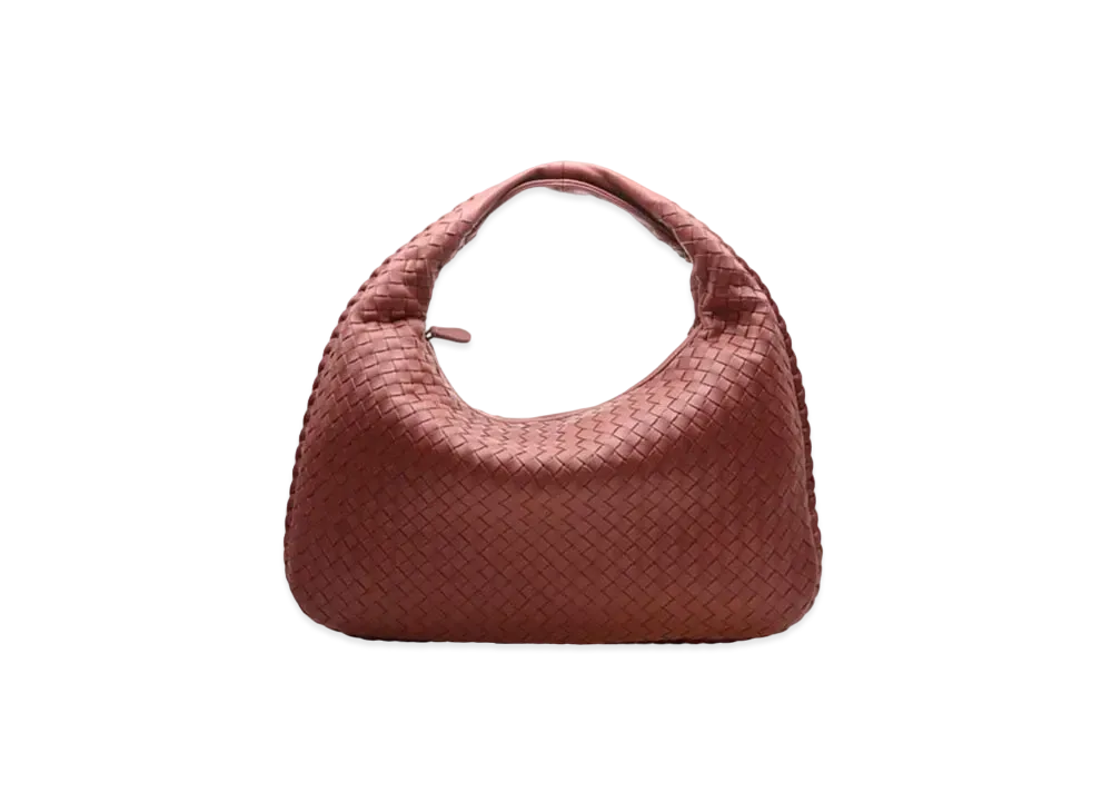 Bottega Veneta Lambskin Hand Bag "Red"