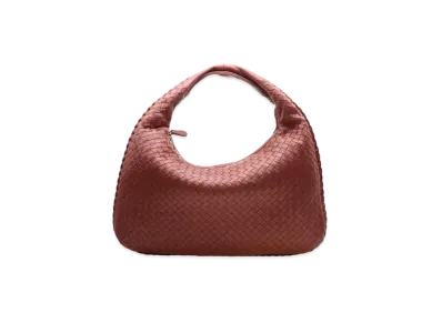 Bottega Veneta Lambskin Hand Bag "Red"