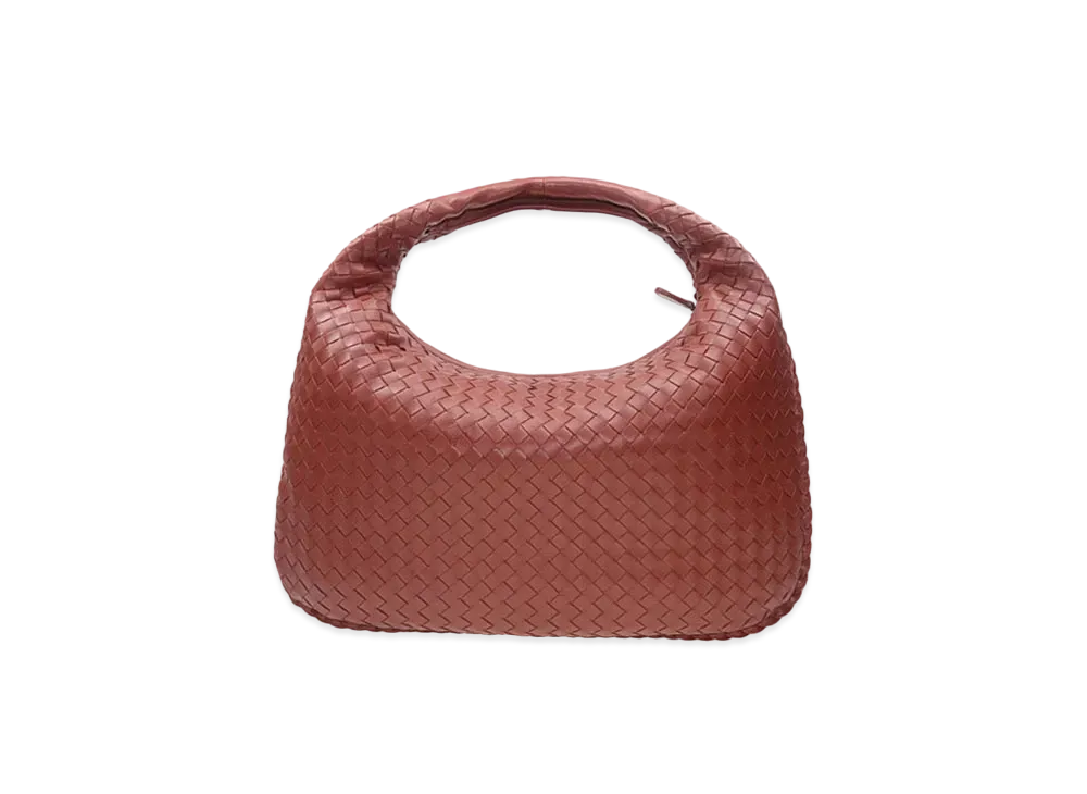 Bottega Veneta Lambskin Hand Bag "Red"