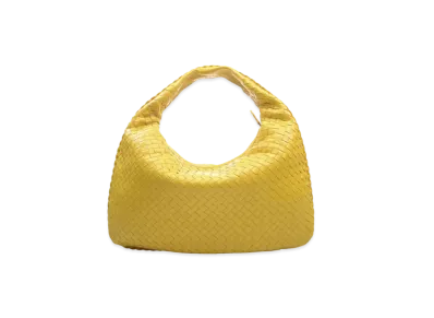 Bottega Veneta Lambskin Hand Bag "Yellow"