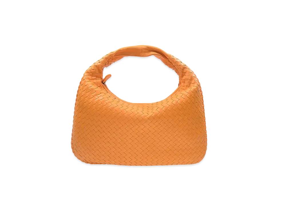 Bottega Veneta Lambskin Hand Bag "Orange"
