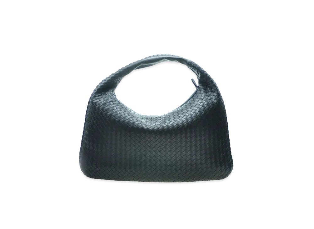 Bottega Veneta Lambskin Hand Bag "Dark Blue"