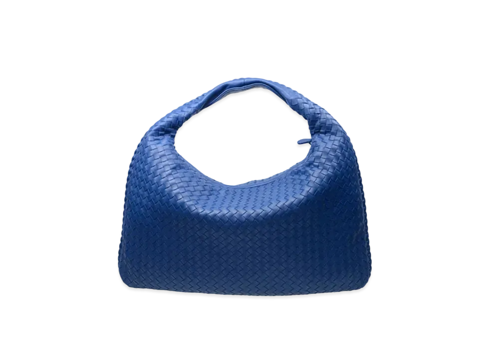 Bottega Veneta Lambskin Hand Bag "Blue"
