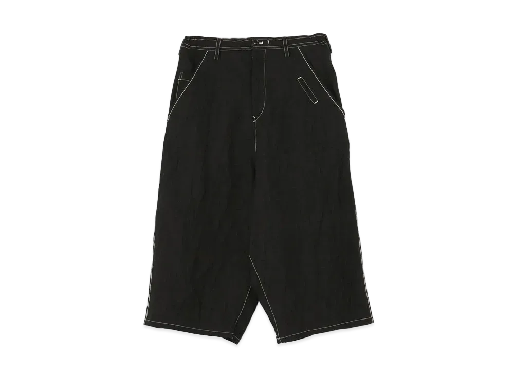 Yohji Yamamoto Y's COTTON TYPEWRITER CLOTH PANTS "Black"