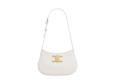 CELINE Medium Tilly Bag in Shiny Calfskin "Rice"