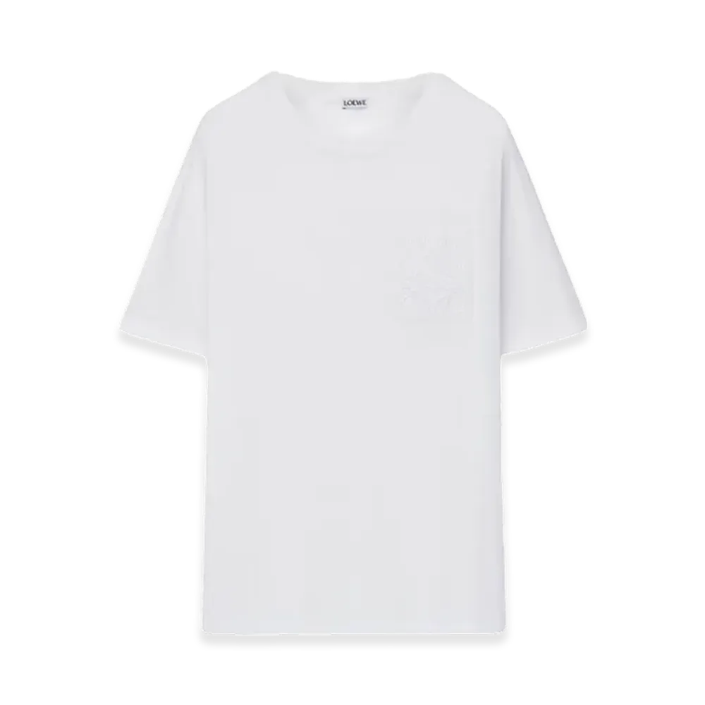 LOEWE Relaxed Fit T-Shirt in Cotton "White"