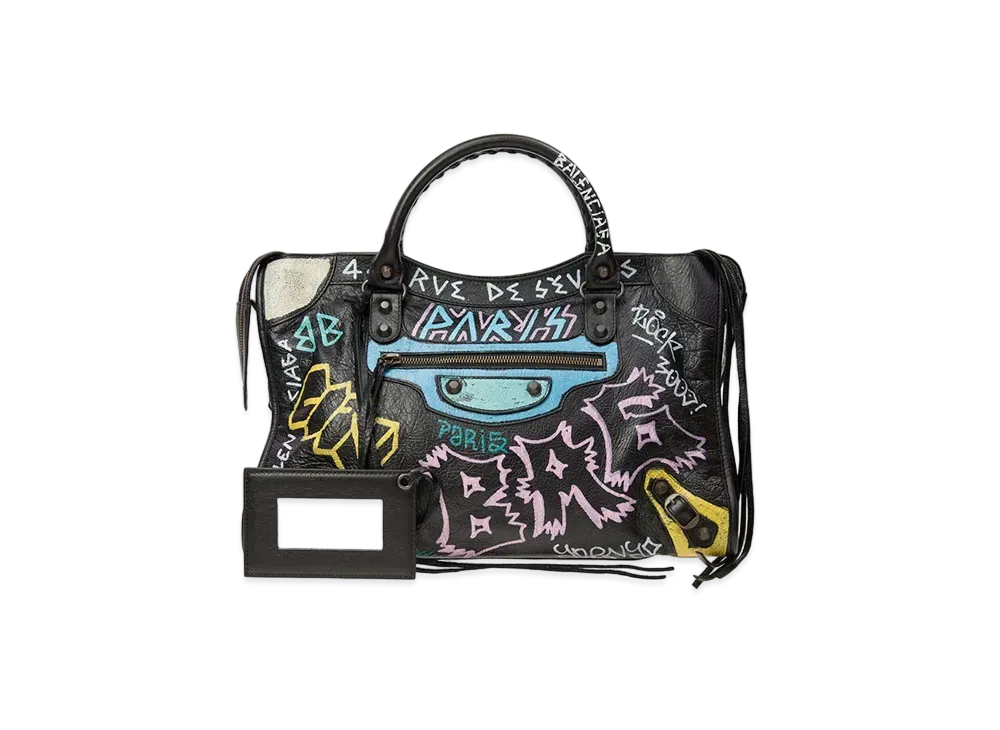 BALENCIAGA Handbag Lambskin "Black"