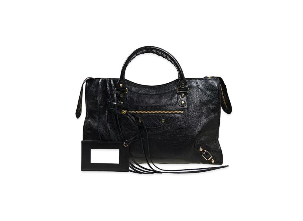 BALENCIAGA Handbag Lambskin "Black"