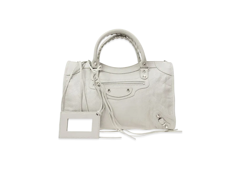 BALENCIAGA Handbag Lambskin "Grey"