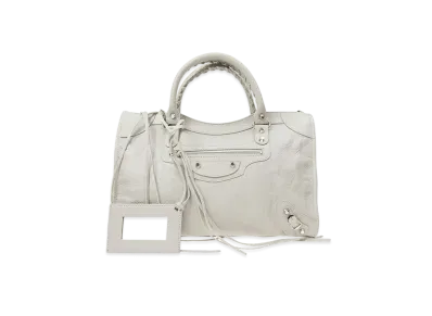 BALENCIAGA Handbag Lambskin "Grey"