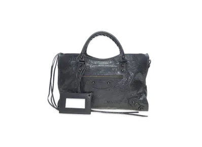 BALENCIAGA Handbag Lambskin "Dark Grey"