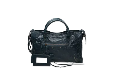 BALENCIAGA Handbag Lambskin "Dark Green"