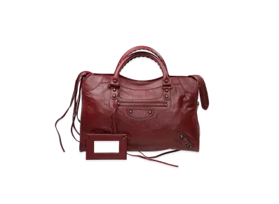 BALENCIAGA Handbag Lambskin "Red"