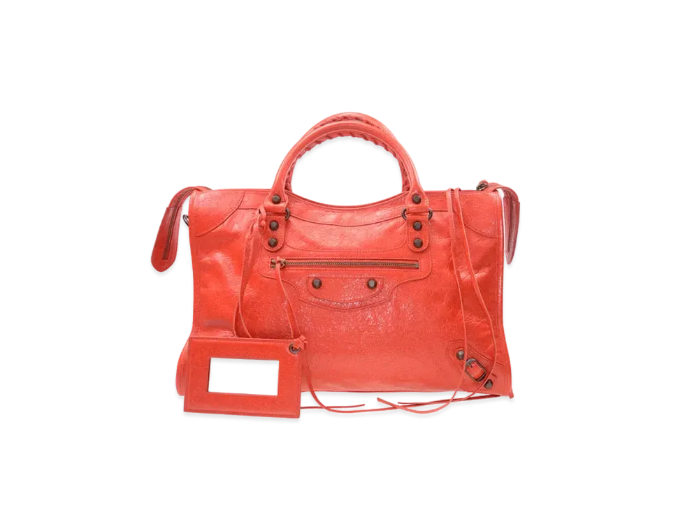 BALENCIAGA Handbag Lambskin "Orange"