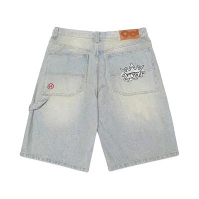 9090 King Logo Buggy Half Denim "Light Blue"