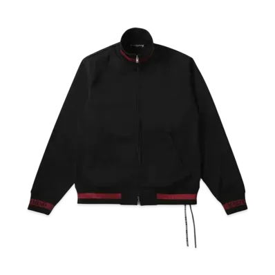 mastermind WORLD Colorribbed Track Jacket "Black Red"