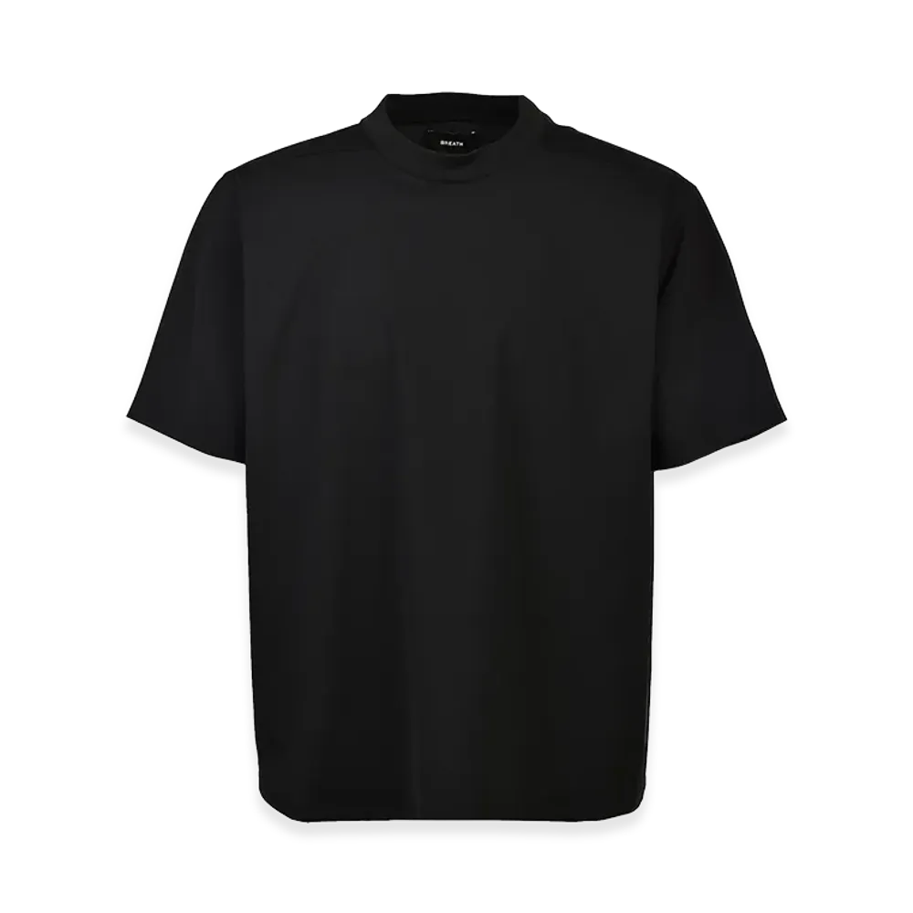 BREATH New Rich Silky Slim Tee "Black"