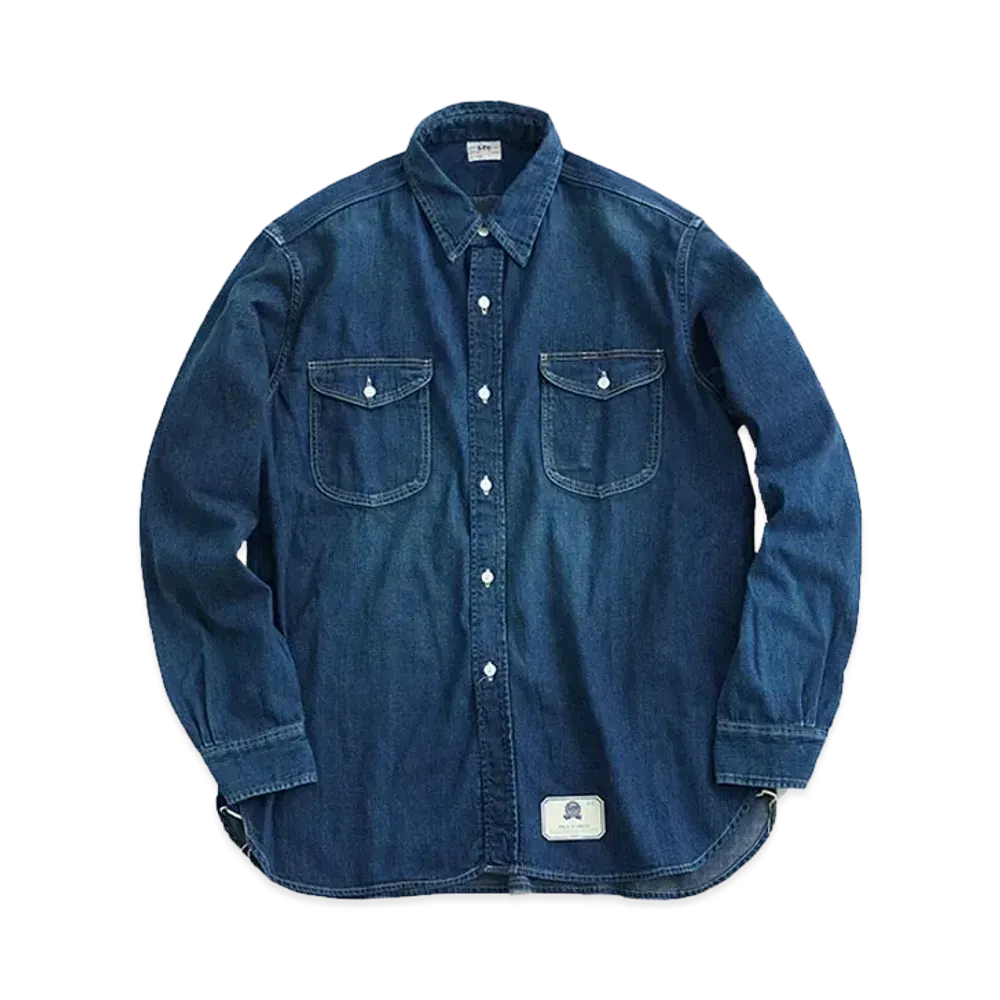 Lee x Scye for UNITED ARROWS Work Shirt "Cobalt"