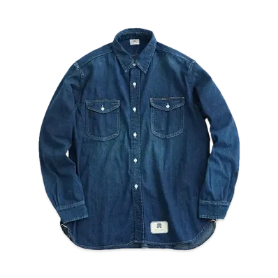 Lee x Scye for UNITED ARROWS Work Shirt "Cobalt"