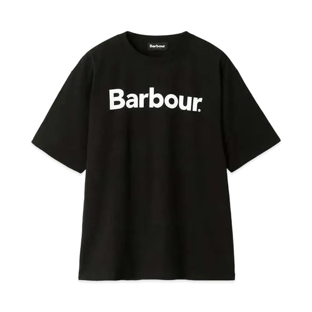 Barbour Japan Limited Back Print Beacon Logo T-Shirt (Oversized Fit) "Black"