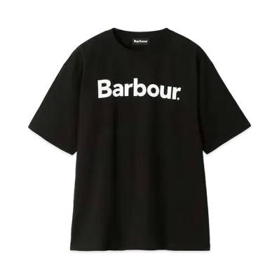 Barbour Japan Limited Back Print Beacon Logo T-Shirt (Oversized Fit) "Black"