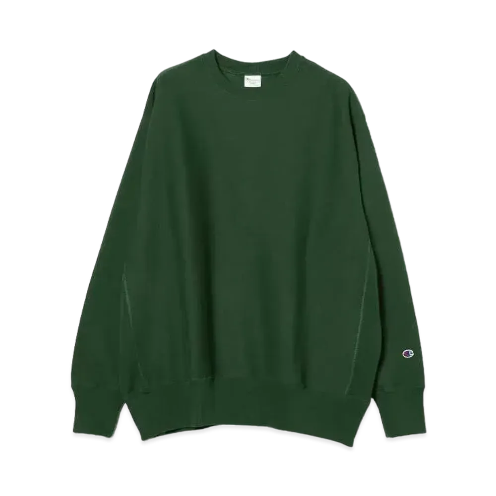 BEAMS x Champion x MIN-NANO Crew Neck Sweatshirts "Green"