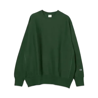 BEAMS x Champion x MIN-NANO Crew Neck Sweatshirts "Green"