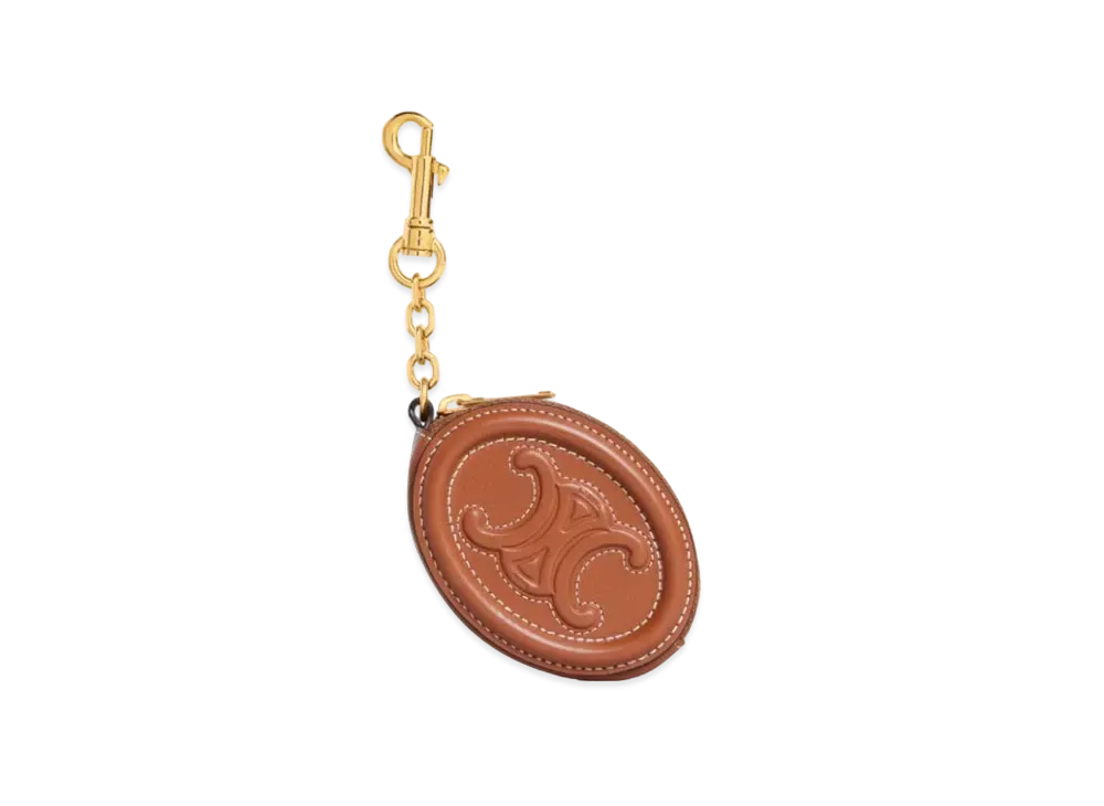 CELINE Purse with Hook Cuir Triomphe in Smooth Calfskin "Tan"