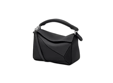 LOEWE Mini Puzzle Bag In Classic Calfskin "Black"