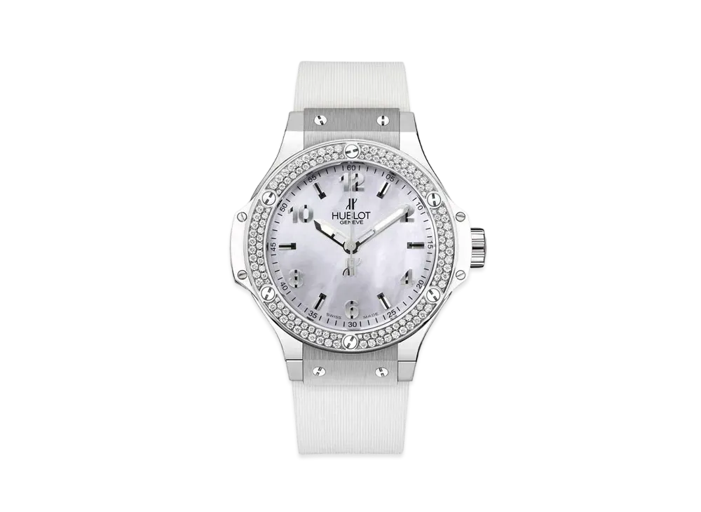 HUBLOT Big Bang All White Diamonds Mother of Pearl 38mm