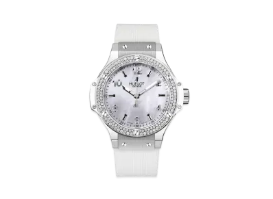 HUBLOT Big Bang All White Diamonds Mother of Pearl 38mm